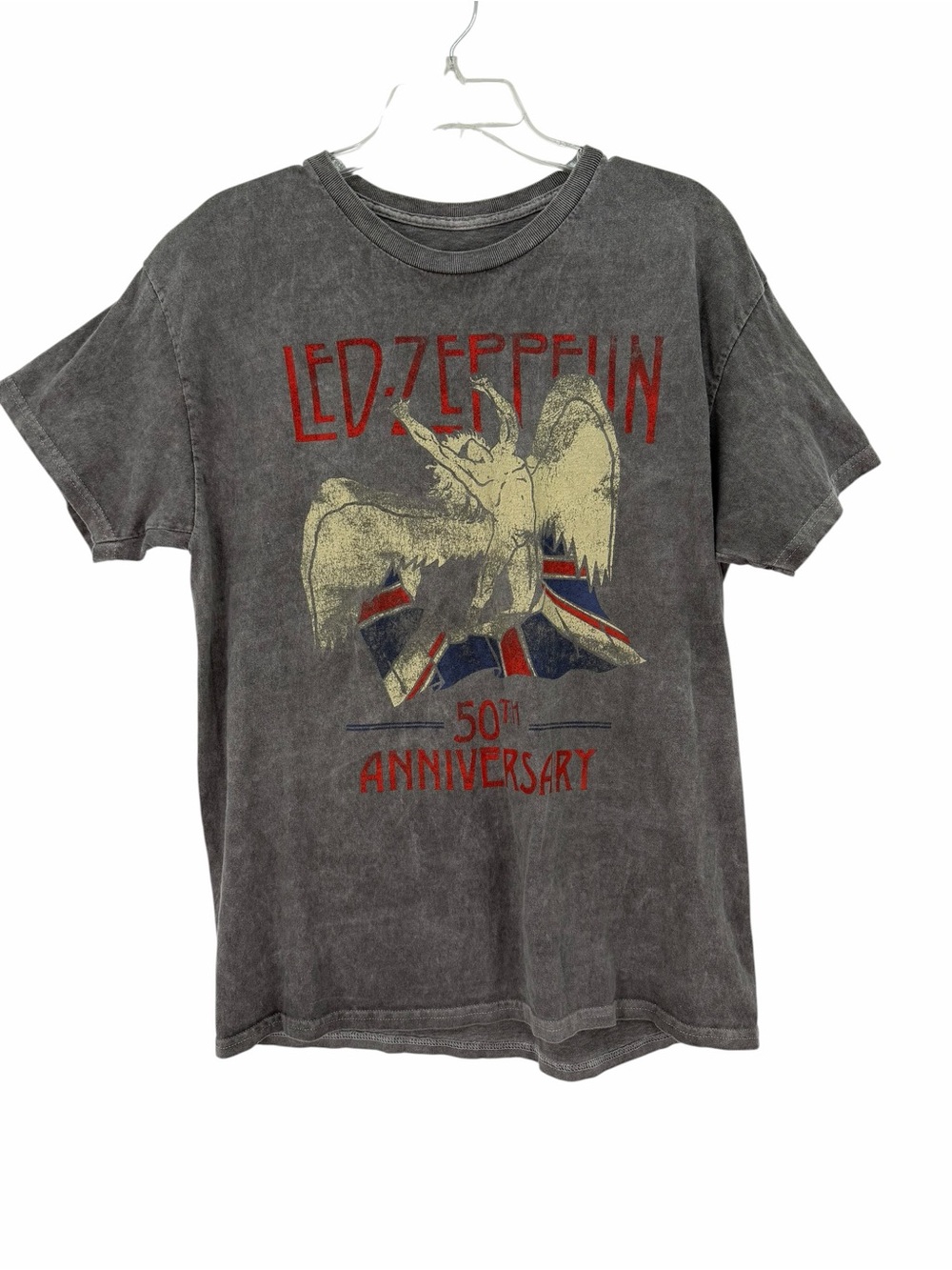 Led Zeppelin 50th Anniversary Short Sleeve Tee - Gray Urban Outfitters
